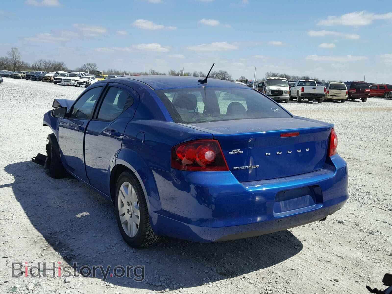 2014 DODGE AVENGER - VIN: 1C3CDZAB0EN148640 - Фото 3