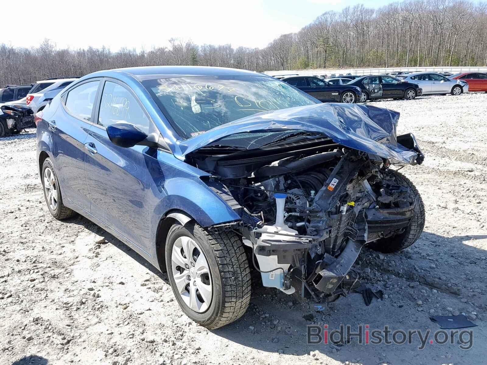 Photo 5NPDH4AE6GH794060 - HYUNDAI ELANTRA 2016