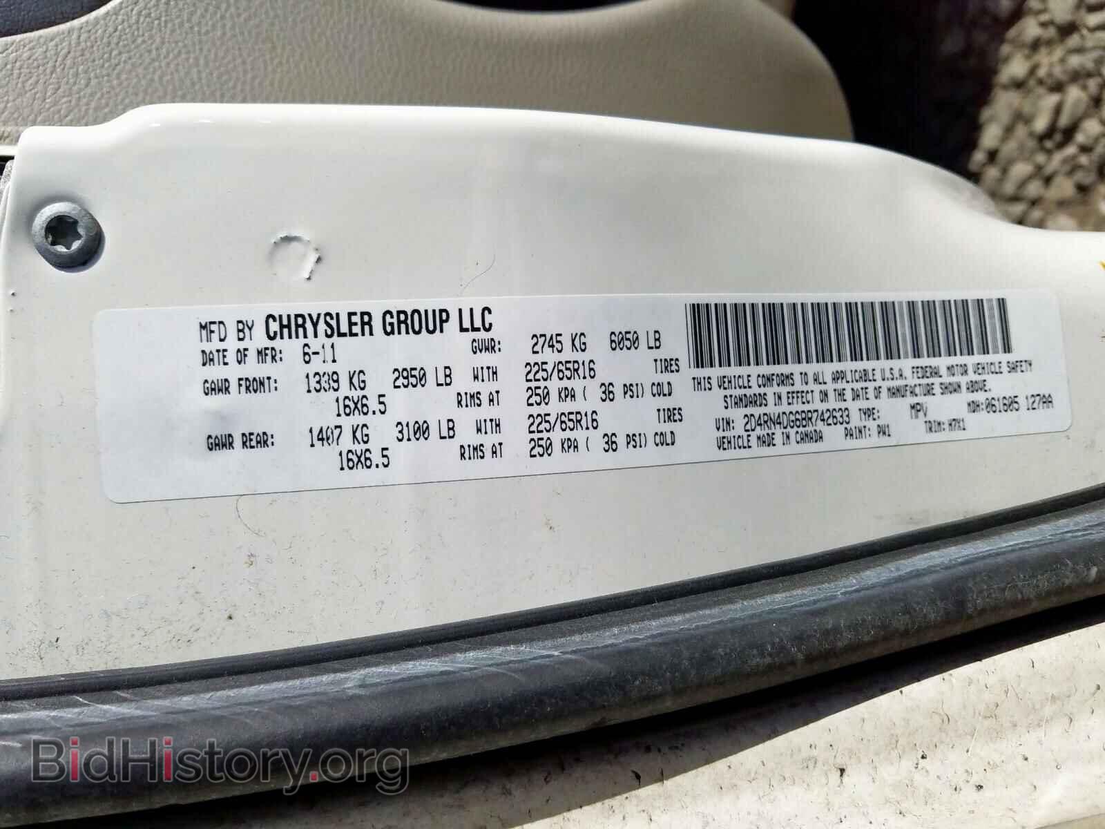 2011 DODGE CARAVAN - VIN: 2D4RN4DG6BR742633 - Фото 10