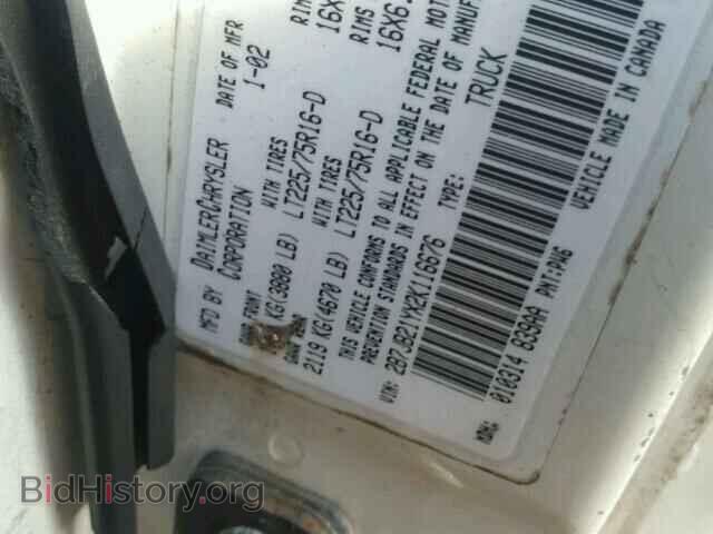 2002 DODGE RAM VAN - VIN: 2B7JB21YX2K116676 - Фото 10