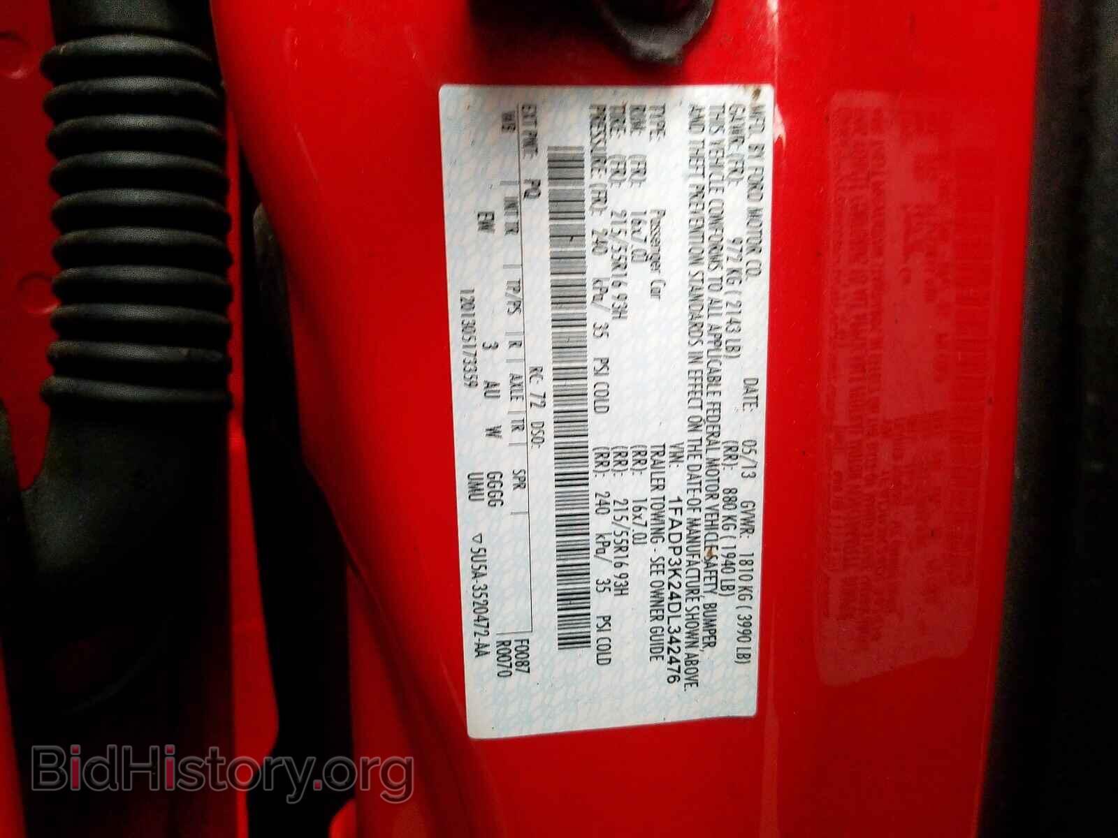 2013 FORD FOCUS - VIN: 1FADP3K24DL342476 - Photo 10