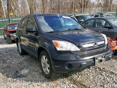 2009 Honda CR-V EX, черный — VIN 5J6RE48589L063708, Copart