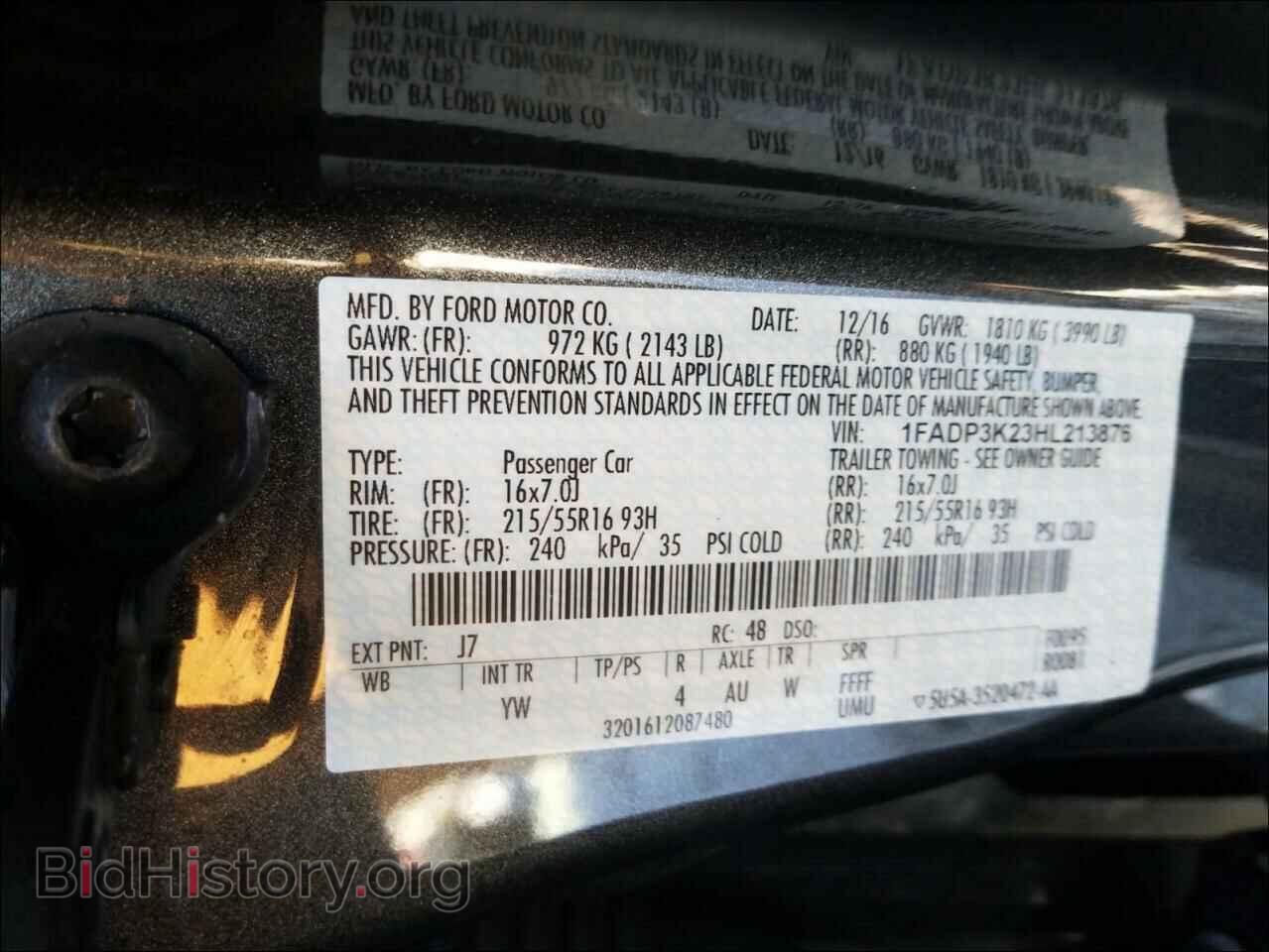 2017 FORD FOCUS - VIN: 1FADP3K23HL213876 - Photo 10