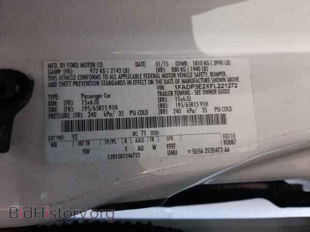 2015 FORD FOCUS - VIN: 1FADP3E2XFL221272 - Фото 10
