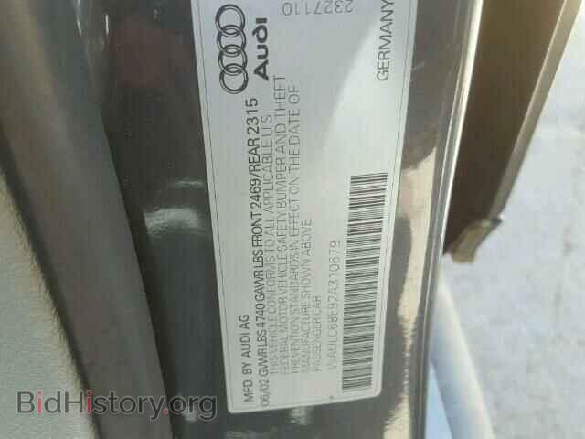 2002 AUDI A4 - VIN: WAULC68E92A310679 - Фото 10