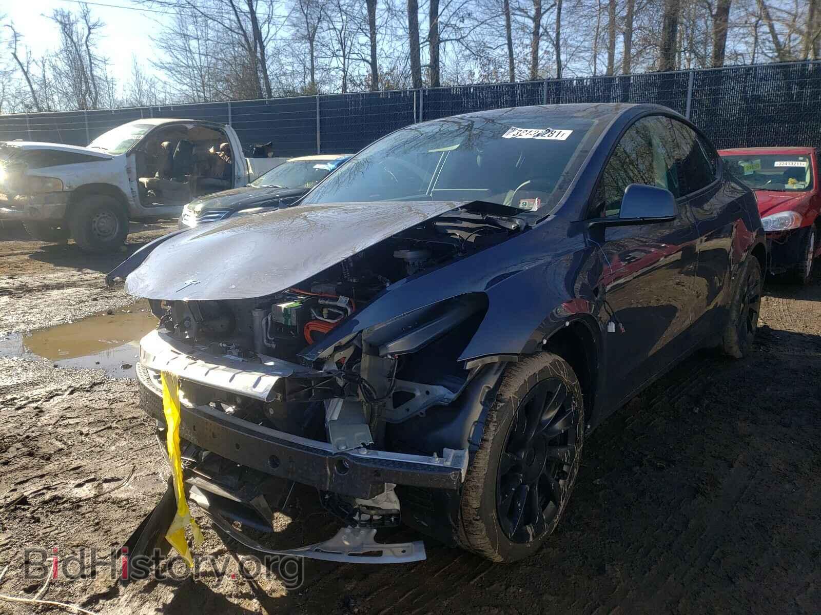 2020 TESLA MODEL Y - VIN: 5YJYGDEE2LF048468 - Фото 2