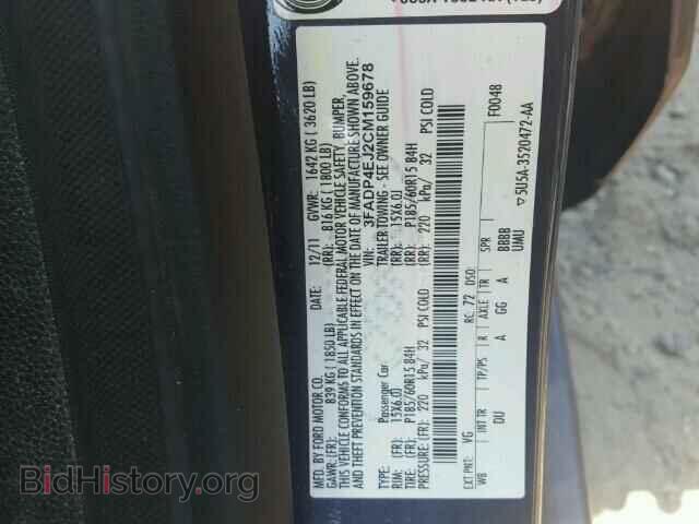 2012 FORD FIESTA - VIN: 3FADP4EJ2CM159678 - Фото 10