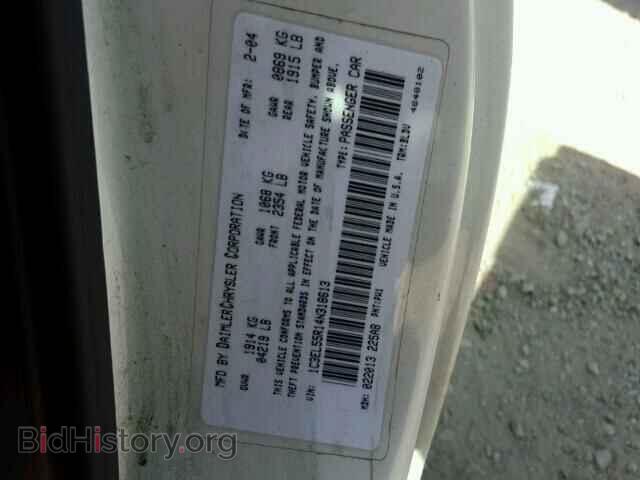 2004 CHRYSLER SEBRING - VIN: 1C3EL55R14N318613 - Фото 9