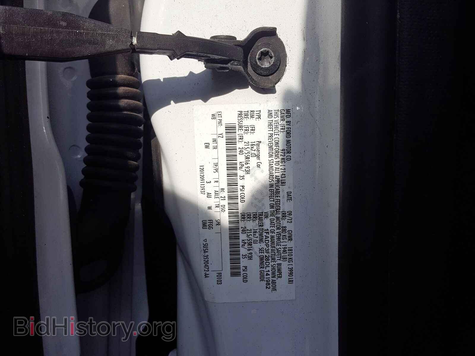 2013 FORD FOCUS - VIN: 1FADP3F28DL141982 - Фото 10