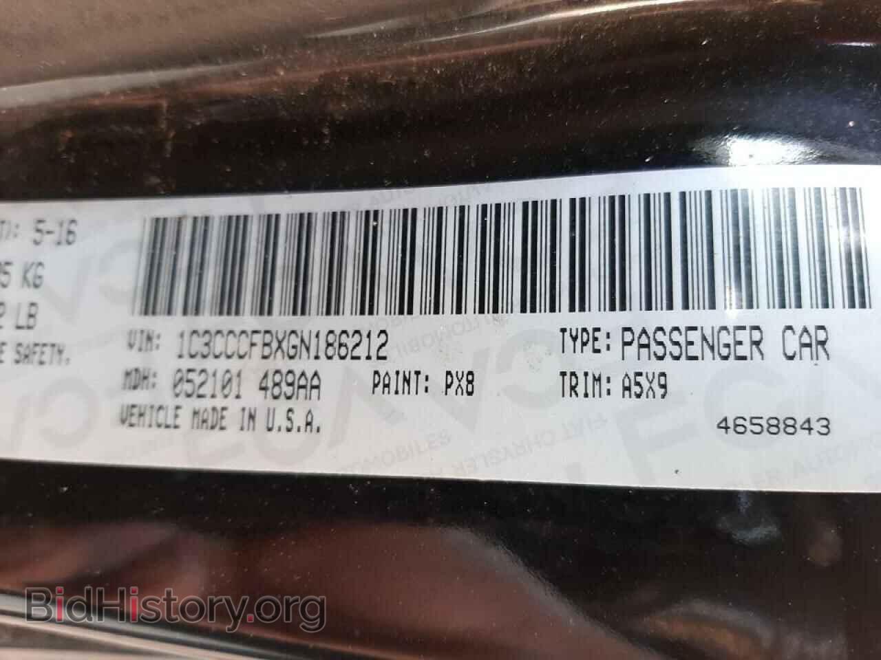 2016 CHRYSLER 200 - VIN: 1C3CCCFBXGN186212 - Фото 10