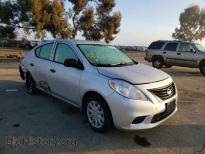2014 Nissan VERSA, silver — VIN 3N1CN7AP1EL836352, Copart