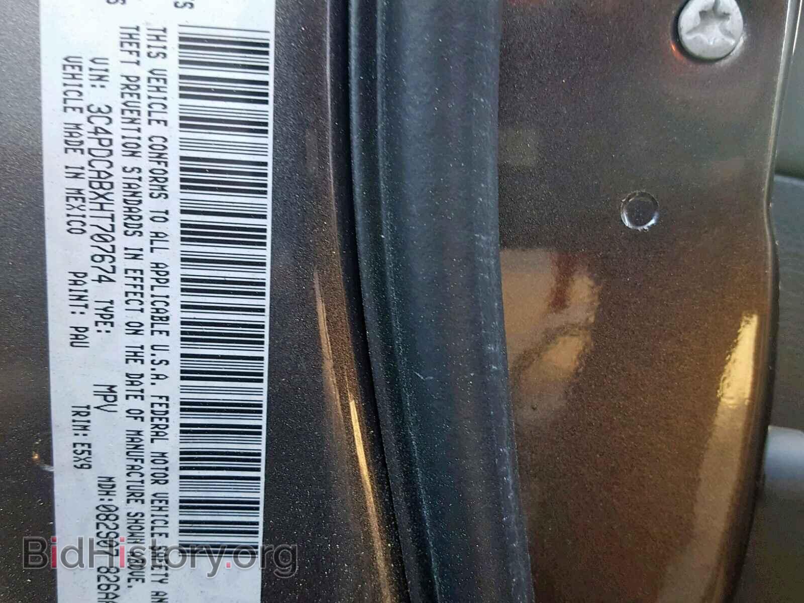 2017 DODGE JOURNEY SE - VIN: 3C4PDCABXHT707674 - Фото 10