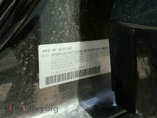 2012 AUDI A4 - VIN: WAUFFAFLXCA030621 - Фото 10