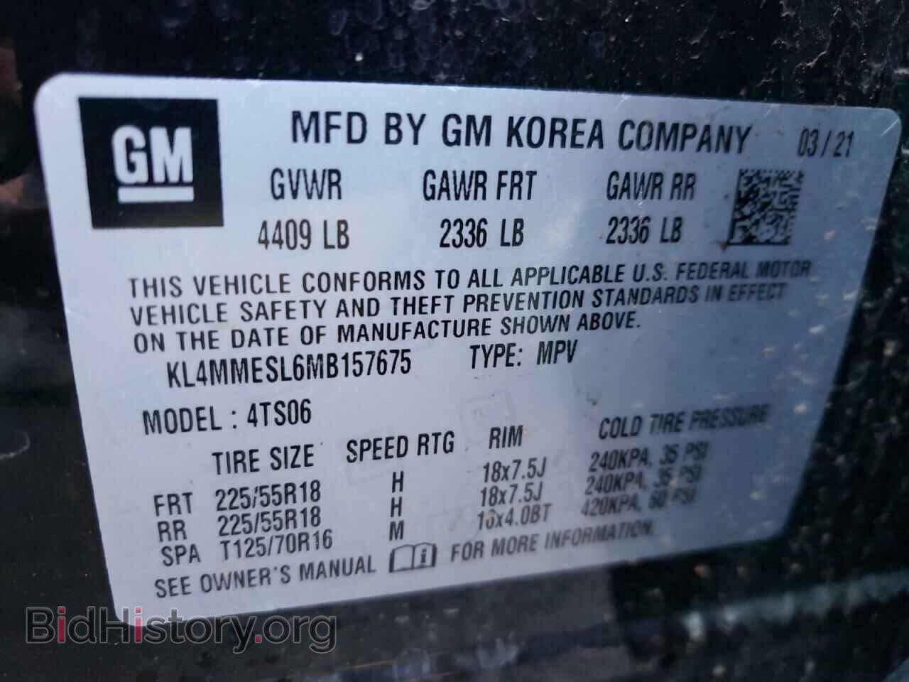 2021 BUICK ENCORE - VIN: KL4MMESL6MB157675 - Photo 10