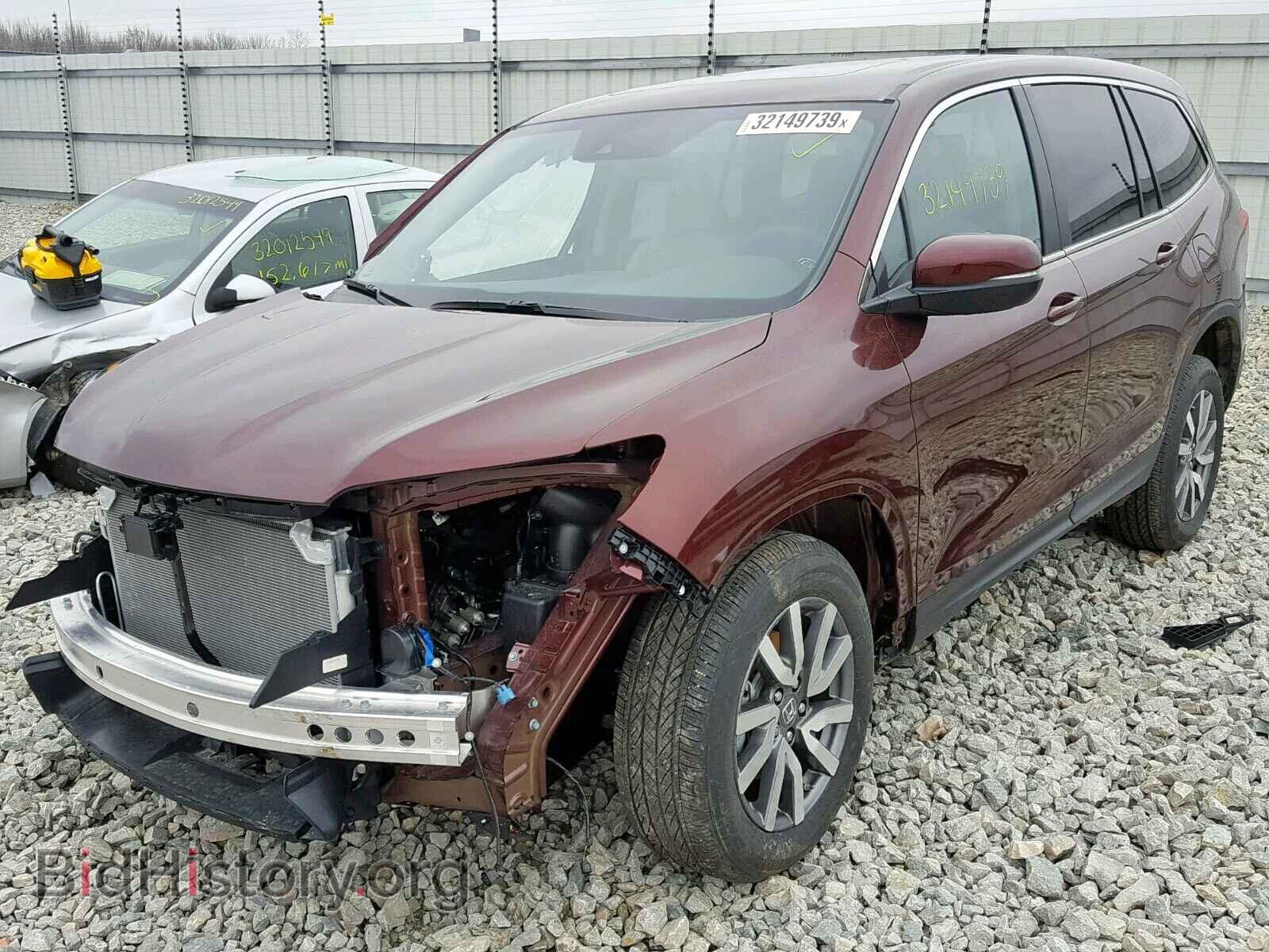 2019 HONDA PILOT EXL - VIN: 5FNYF6H57KB018066 - Фото 2
