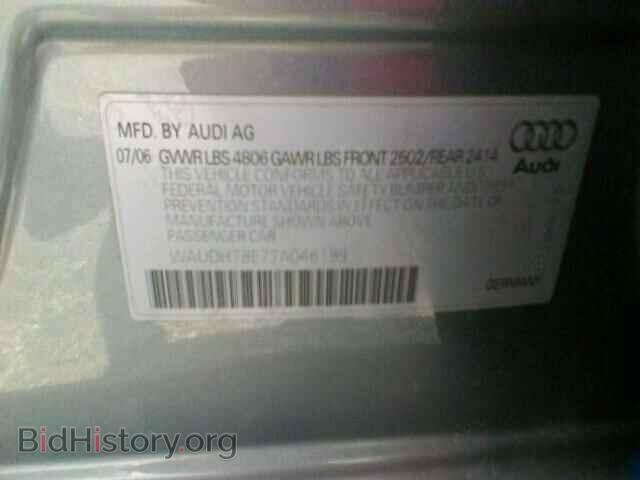 2007 AUDI A4 - VIN: WAUDH78E77A046199 - Фото 10