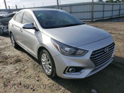 2020 Hyundai ACCENT Accent SE, серебристый — VIN 3KPC24A66LE111455, Copart
