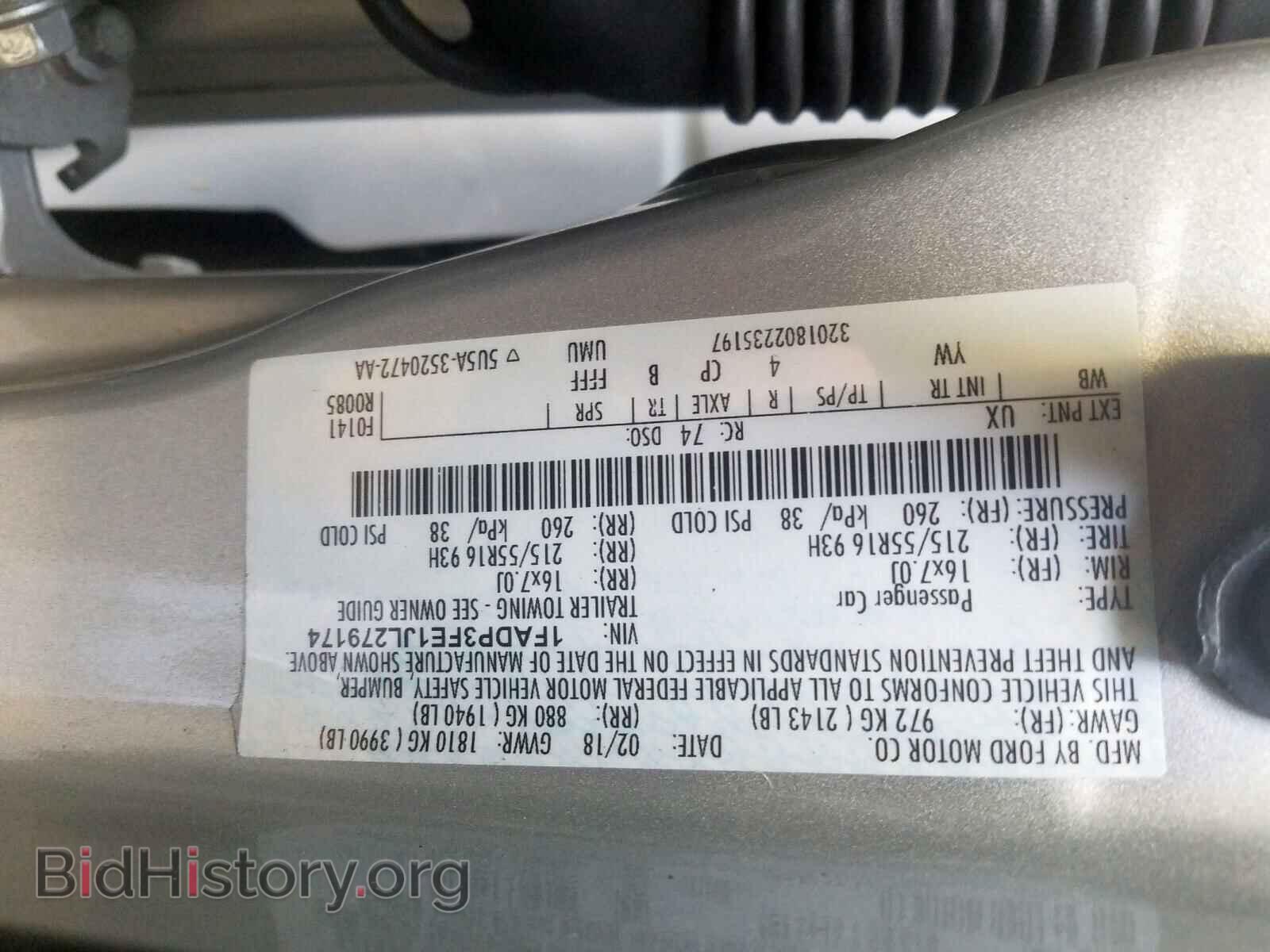 2018 FORD FOCUS - VIN: 1FADP3FE1JL279174 - Фото 10