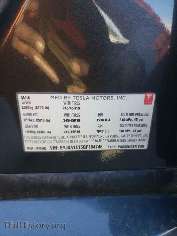 2016 TESLA MODEL S - VIN: 5YJSA1E15GF154745 - Photo 10