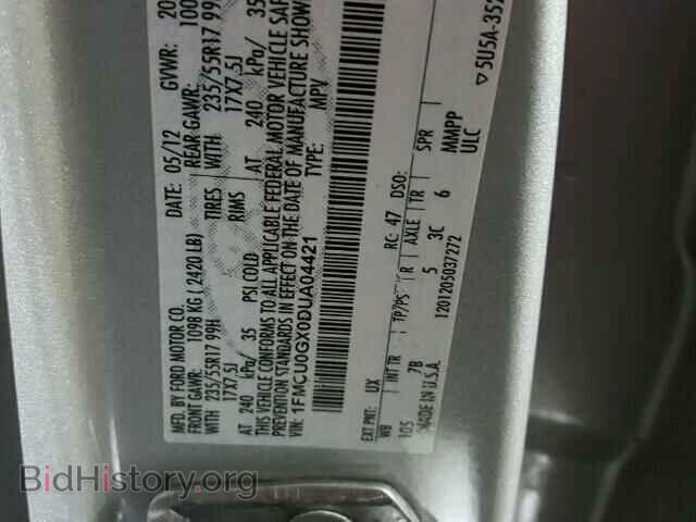 2013 FORD ESCAPE - VIN: 1FMCU0GX0DUA04421 - Photo 10