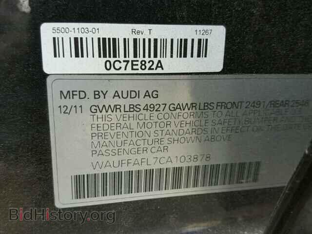 2012 AUDI A4 - VIN: WAUFFAFL7CA103878 - Фото 10