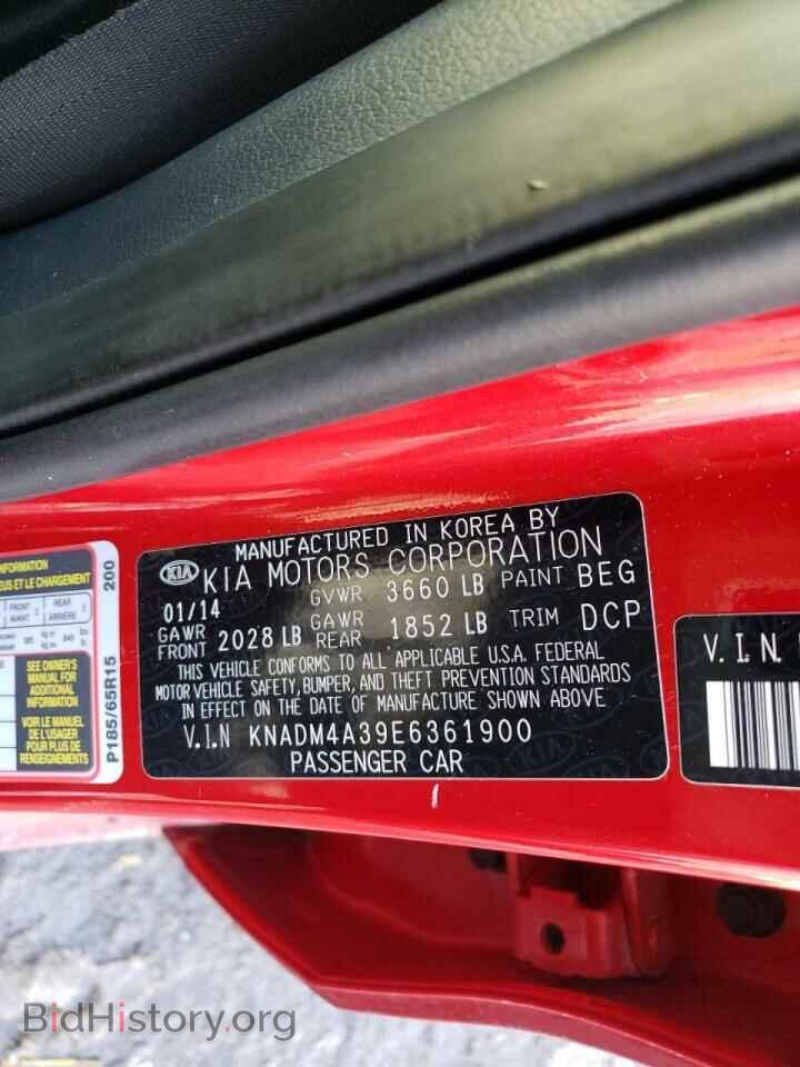 2014 KIA RIO - VIN: KNADM4A39E6361900 - Фото 10
