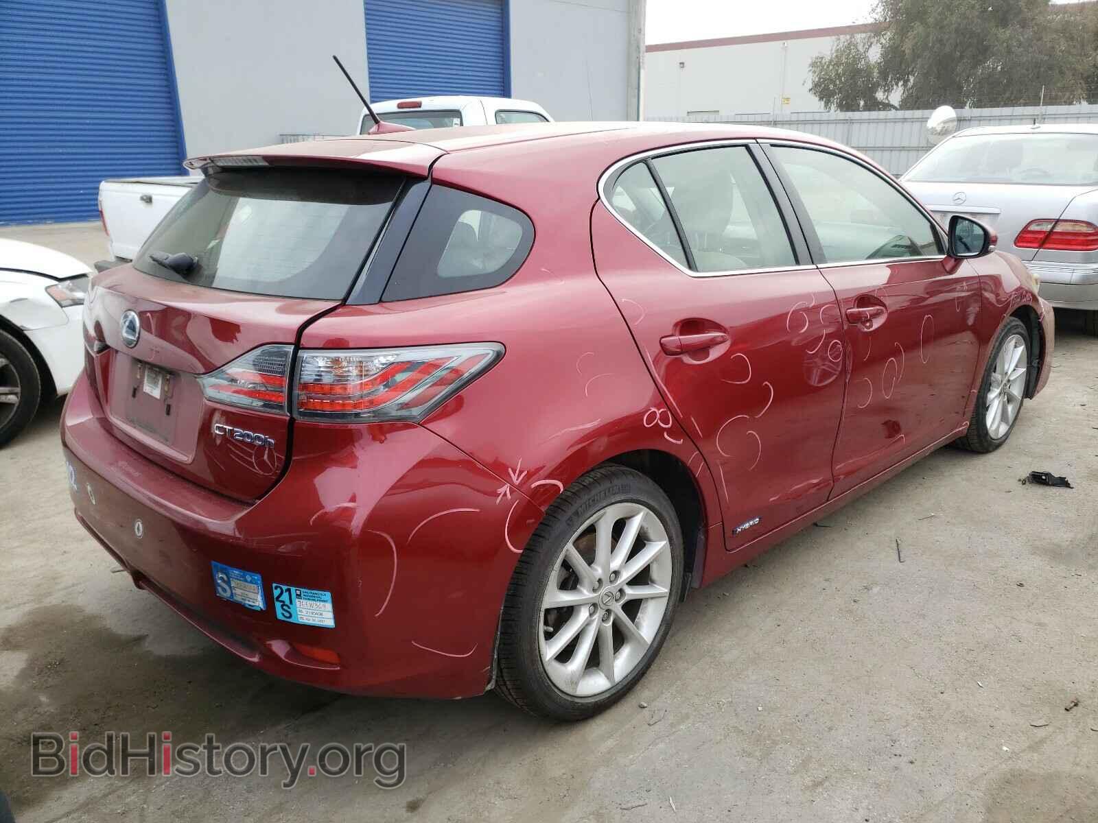 2011 LEXUS CT 200 - VIN: JTHKD5BH4B2043680 - Фото 4