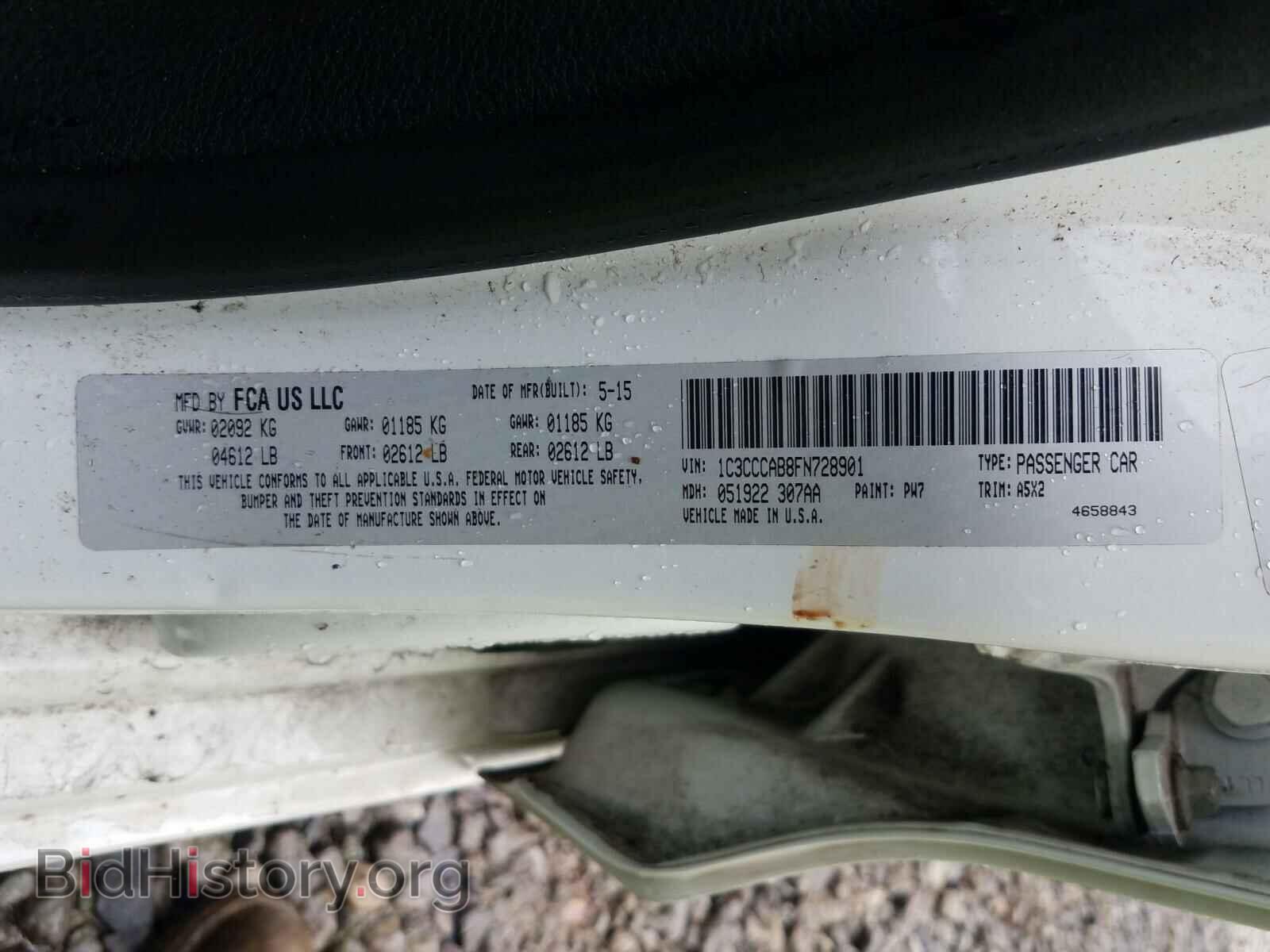 2015 CHRYSLER 200 - VIN: 1C3CCCAB8FN728901 - Фото 10