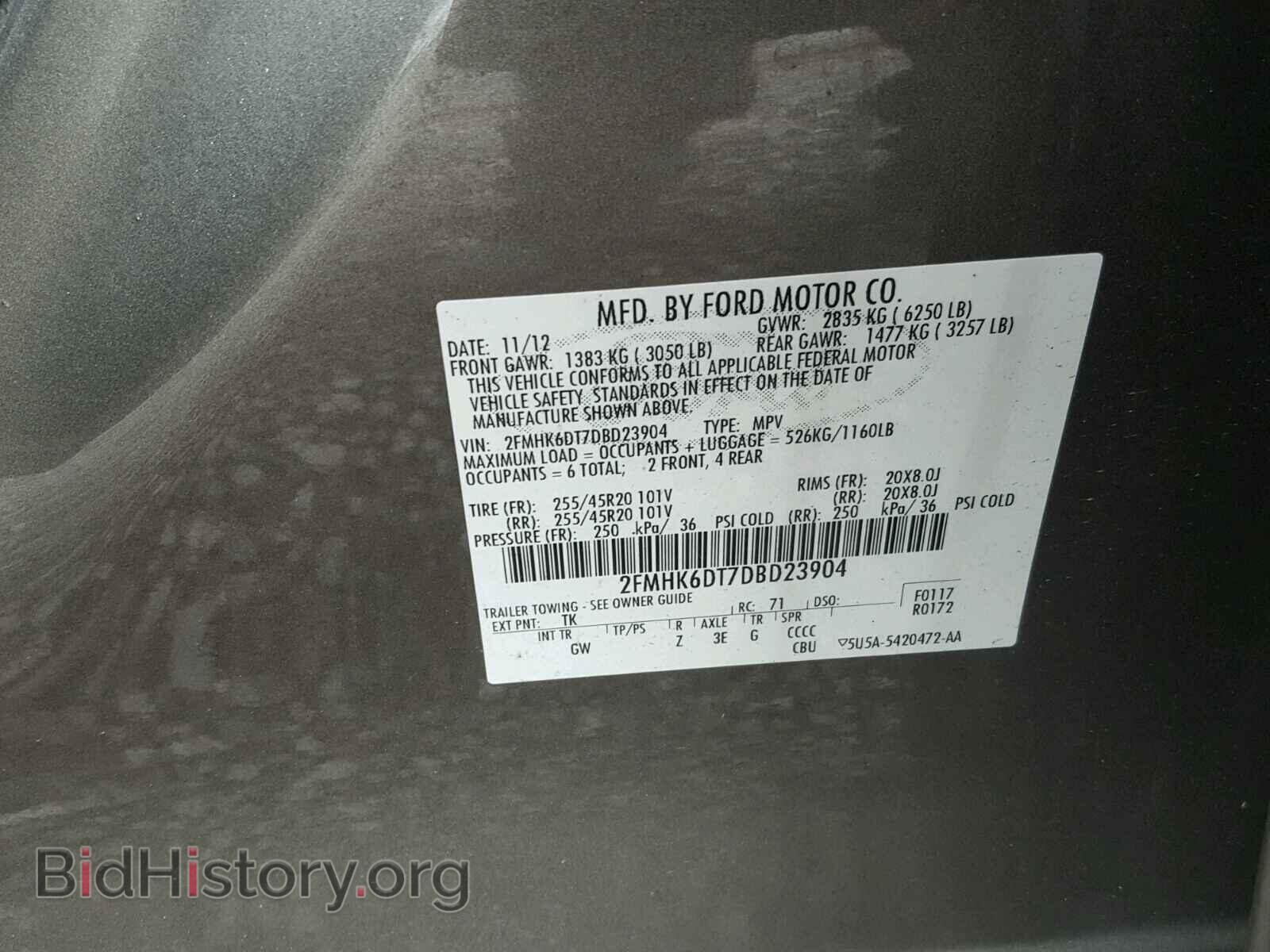 2013 FORD FLEX LIMIT - VIN: 2FMHK6DT7DBD23904 - Photo 10