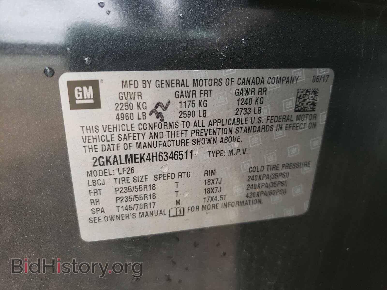 2017 GMC TERRAIN - VIN: 2GKALMEK4H6346511 - Photo 10