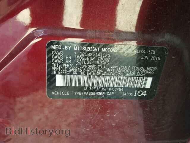 2017 MITSUBISHI MIRAGE - VIN: ML32F3FJ9HHF08494 - Фото 10