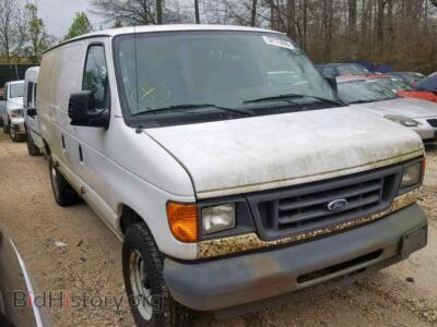 2006 Ford ECONOLINE, white — VIN 1FTNE24W56HA17386, Copart
