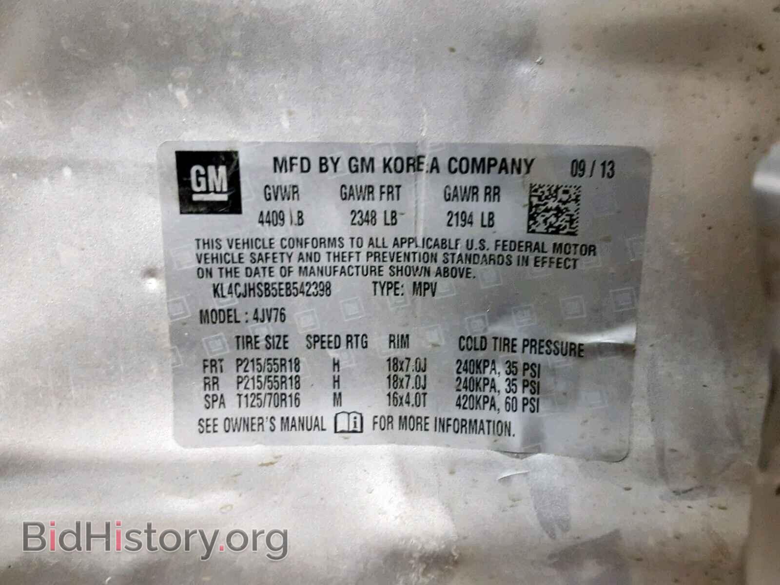 2014 BUICK ENCORE PRE - VIN: KL4CJHSB5EB542398 - Photo 10