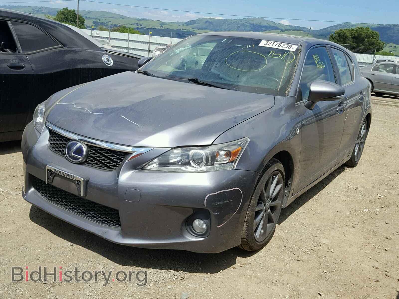 2012 LEXUS CT 200 - VIN: JTHKD5BH4C2096607 - Фото 2