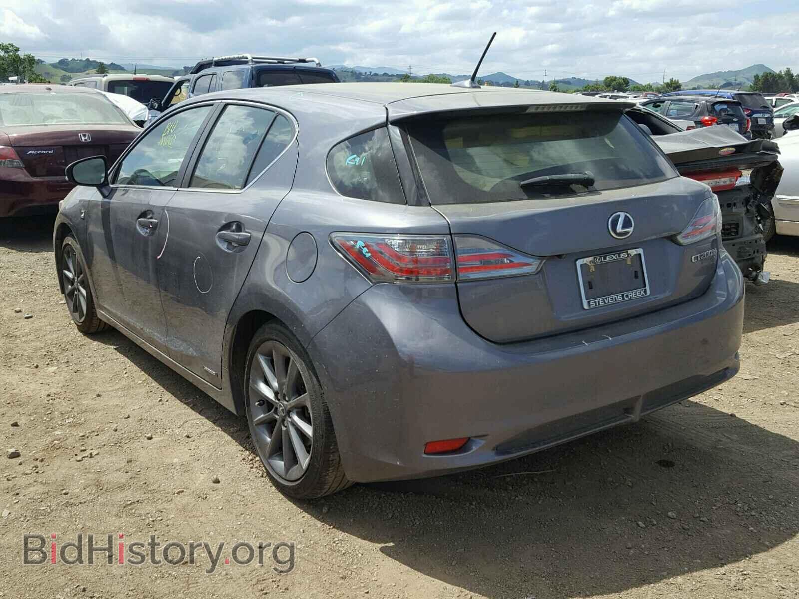 2012 LEXUS CT 200 - VIN: JTHKD5BH4C2096607 - Фото 3