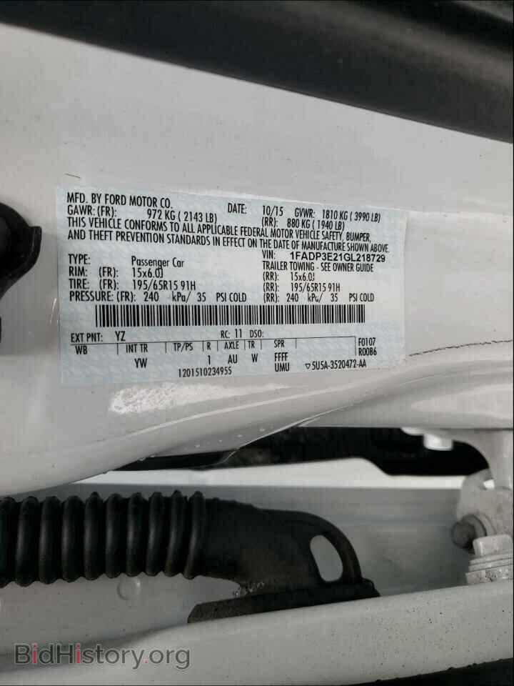 2016 FORD FOCUS - VIN: 1FADP3E21GL218729 - Photo 10