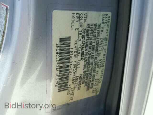 2010 NISSAN VERSA - VIN: 3N1BC1CPXAL405742 - Фото 10
