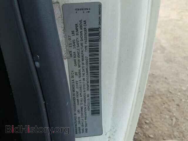 2008 VOLKSWAGEN BEETLE - VIN: 3VWFW31C68M510507 - Фото 10