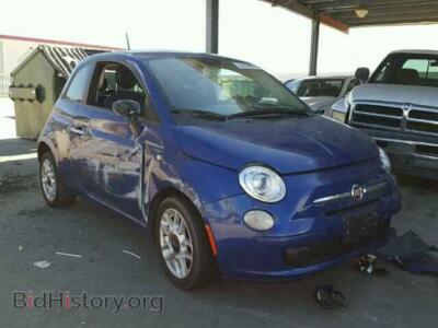 2012 Fiat 500 500 POP, синий — VIN 3C3CFFAR7CT277333, Copart