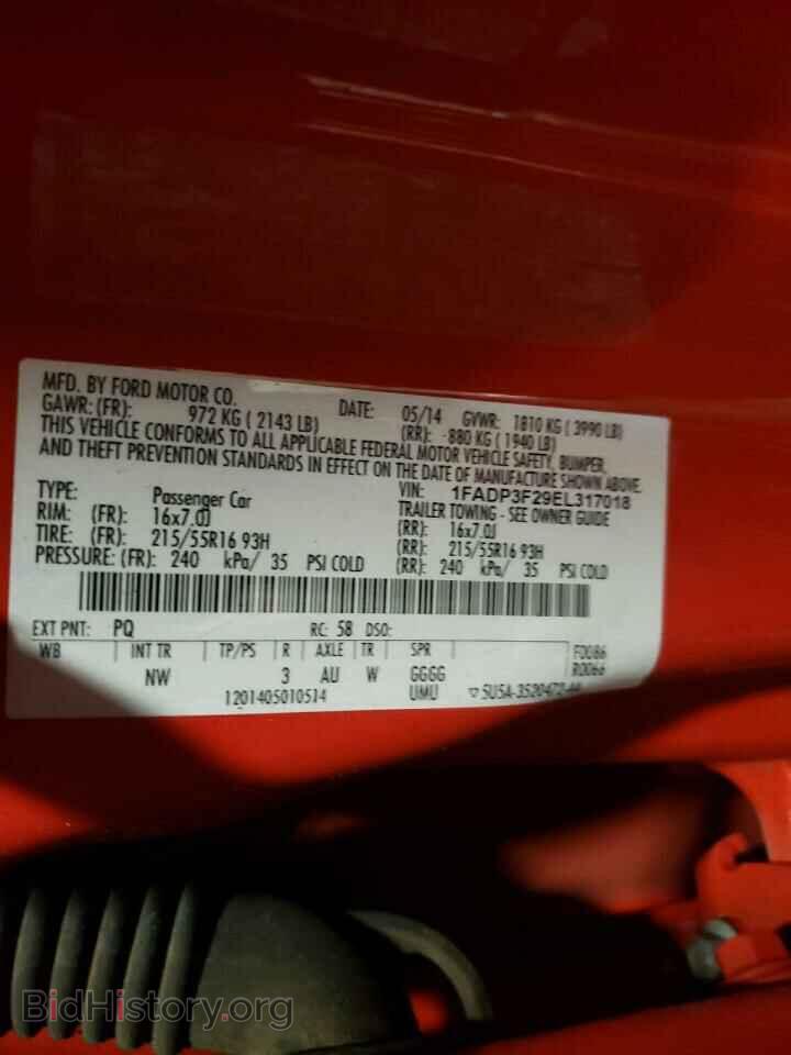 2014 FORD FOCUS - VIN: 1FADP3F29EL317018 - Photo 10