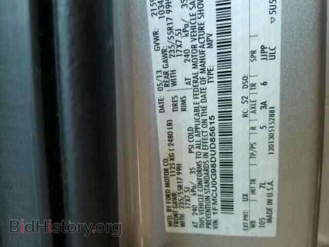 2013 FORD ESCAPE - VIN: 1FMCU0G98DUD85615 - Photo 10