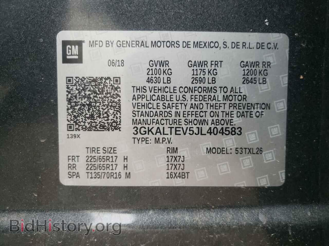 2018 GMC TERRAIN - VIN: 3GKALTEV5JL404583 - Фото 10