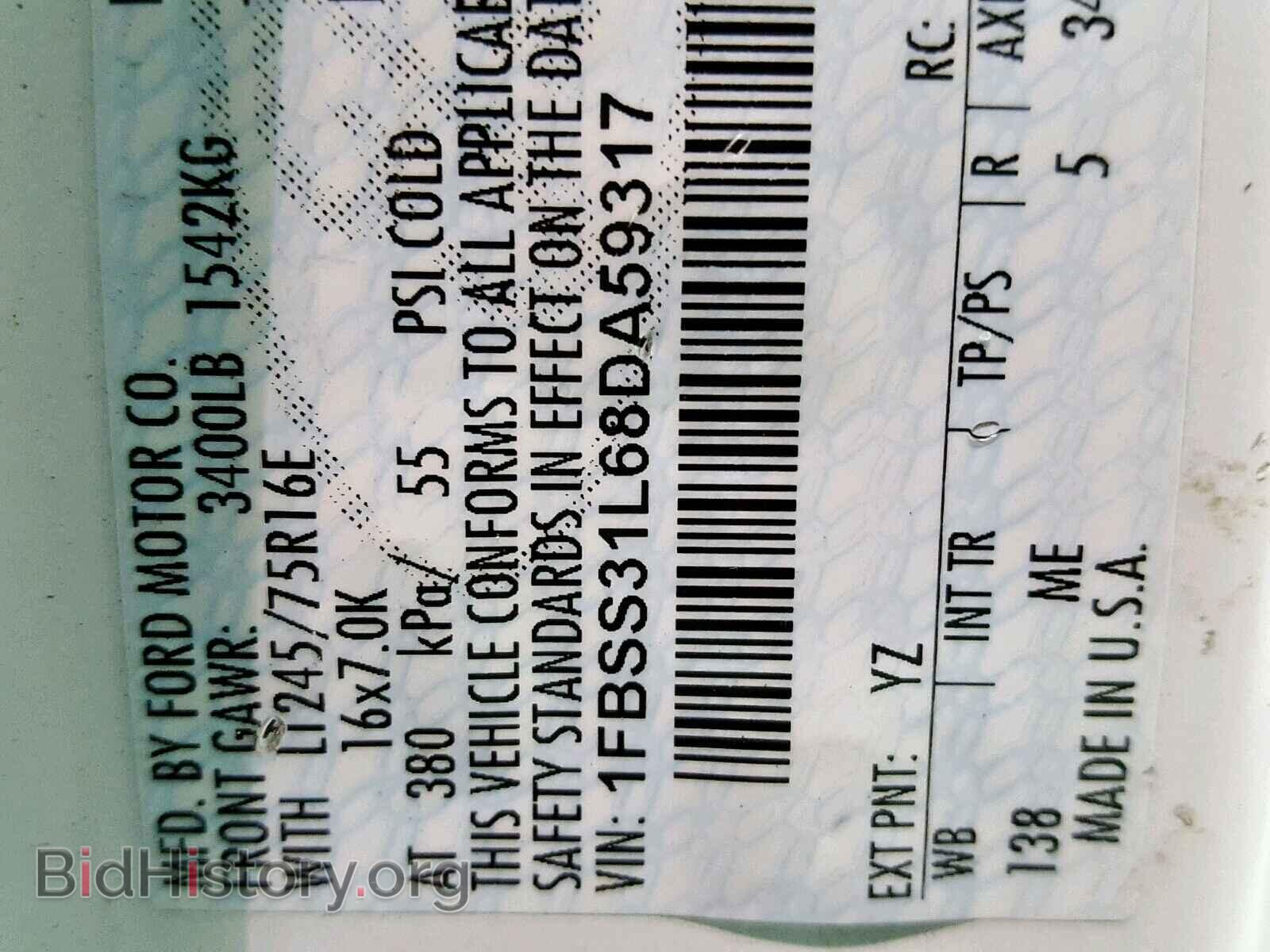 2008 FORD ECONOLINE - VIN: 1FBSS31L68DA59317 - Фото 10