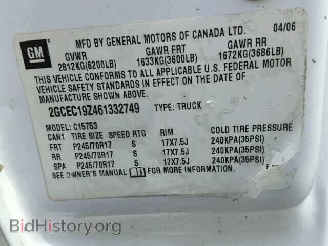 2006 CHEVROLET SILVERADO - VIN: 2GCEC19Z461332749 - Photo 10