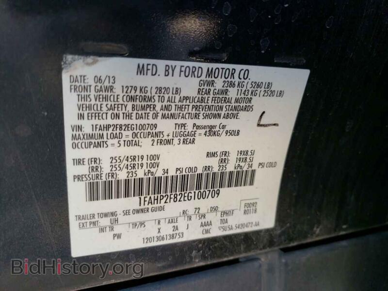 2014 Ford TAURUS (VIN 1FAHP2F82EG100709) — фото 10 из 10