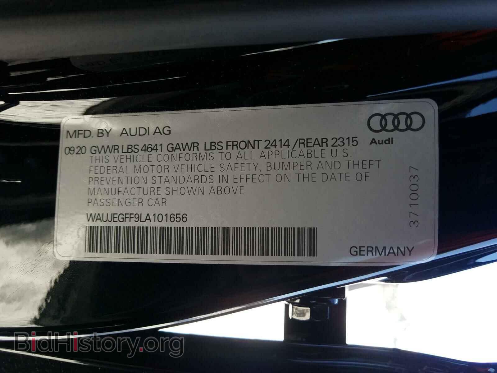 2020 AUDI A3 - VIN: WAUJEGFF9LA101656 - Фото 10