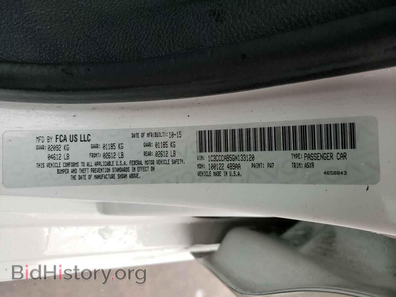 2016 CHRYSLER 200 - VIN: 1C3CCCAB5GN133120 - Фото 10
