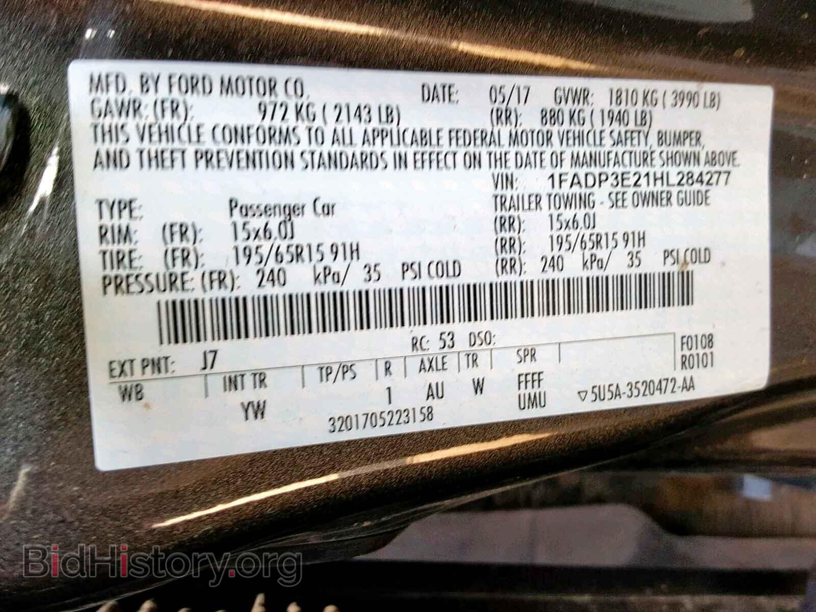 2017 FORD FOCUS - VIN: 1FADP3E21HL284277 - Photo 10