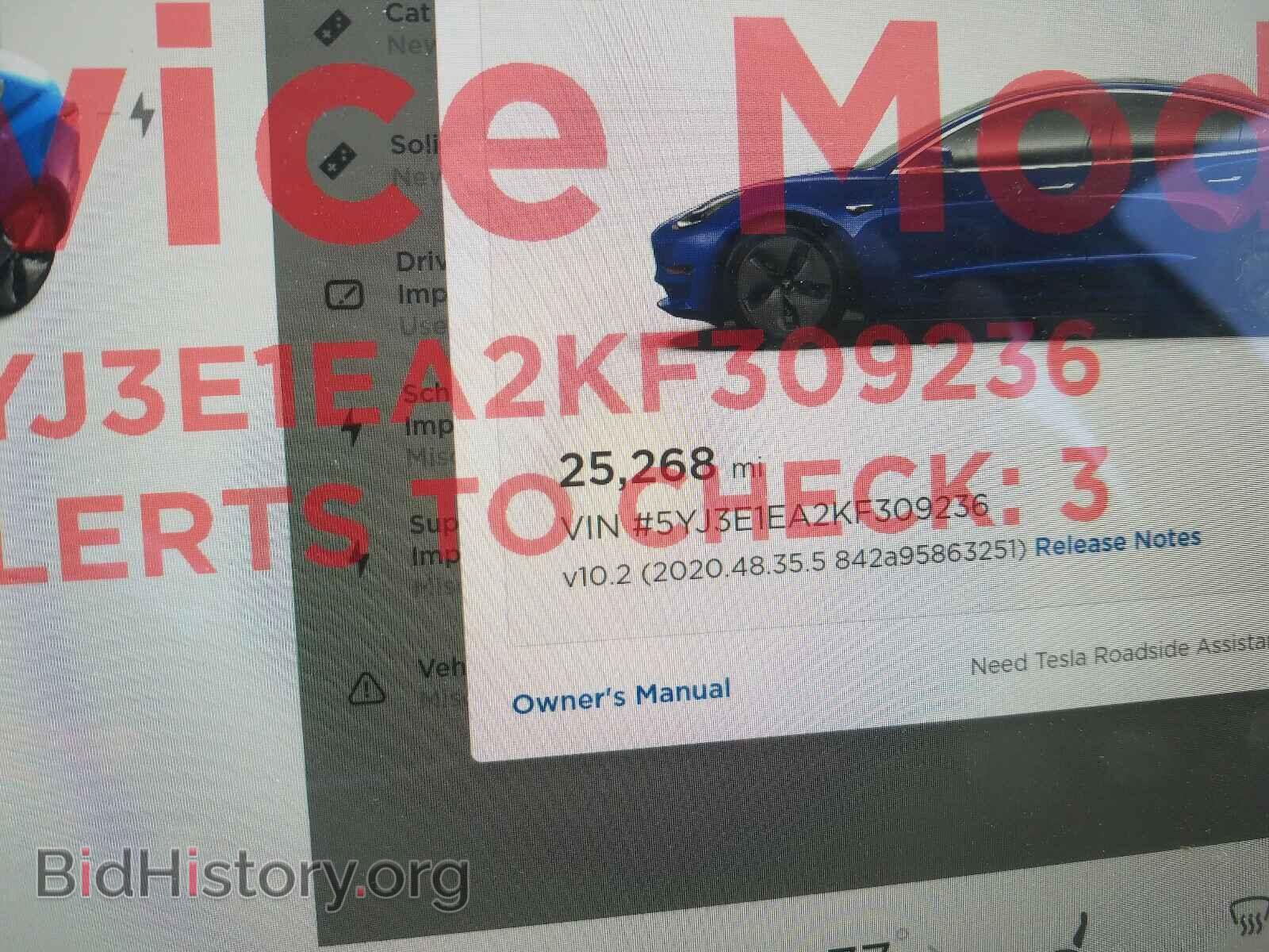 2019 TESLA MODEL 3 - VIN: 5YJ3E1EA2KF309236 - Фото 8