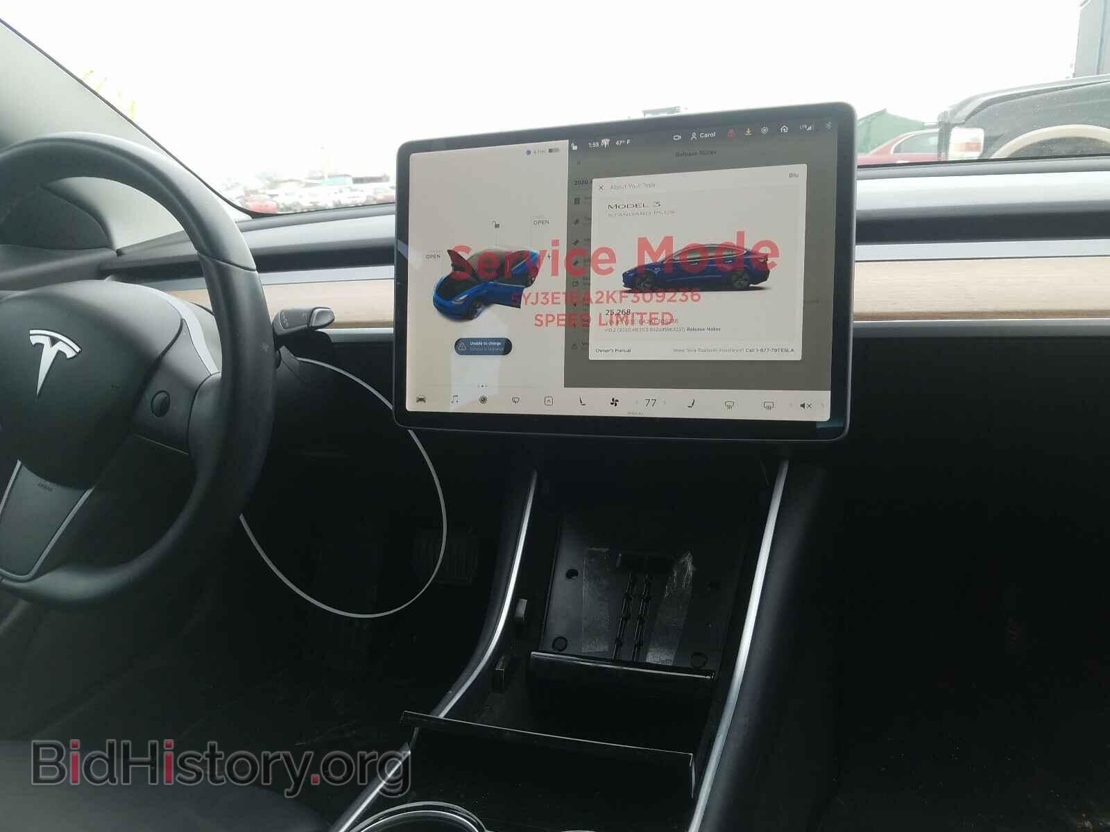 2019 TESLA MODEL 3 - VIN: 5YJ3E1EA2KF309236 - Фото 9